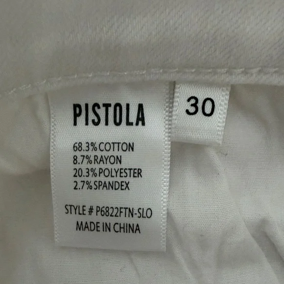 Pistola White Skinny Jeans Size 30 - Picture 7 of 7